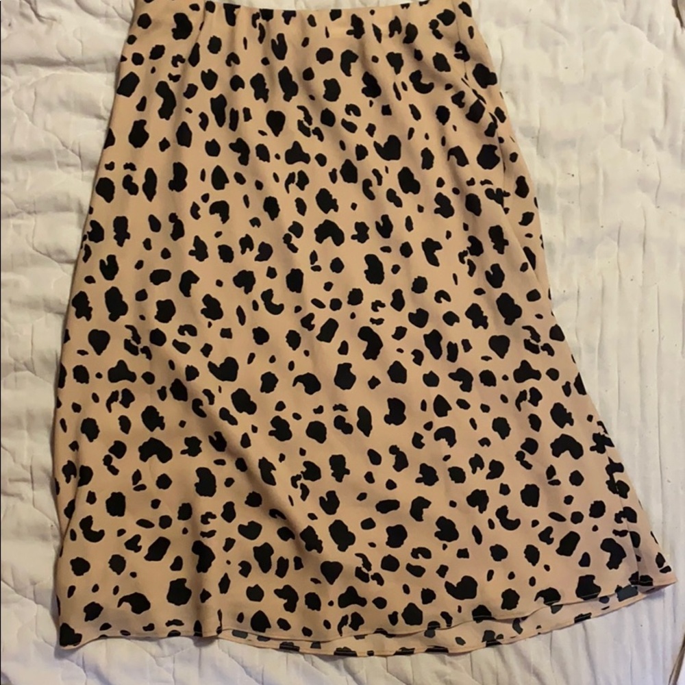 Cheetah knee length skirt